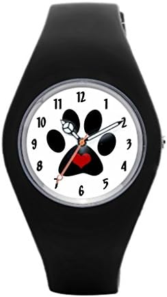 Gogoal Animal Silicone Strap Watches Paw Print Silicone Strap Watches