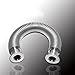 Bellows Hose Metal KF-25,ISO-KF Flange Size NW-25, 304 Stainless Steel, Vacuum Corrugated Bellows Pipe Tube(600 mm/23.62 inch)