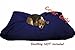 Dogbed4less XXL 55X37X4 Inches Blue Color Denim Jean Dog Pet Bed External Zipper Duvet Cover - Replacement Cover only