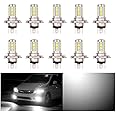 OtpOutopa H4 LED Bulb Fog Light DRL Bulbs Super Bright 33SMD 5630 Chipsets for Cars Trucks Fog Light or Daytime Running Light, 6500K White (10PCS)