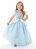 Little Adventures Deluxe Cinderella Girls Princess Costume - Medium (3-5 Yrs)