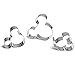 Kayaso Mickey Mouse Cookie Cutter, Stainless Steel, 3 PC (Mickey Mouse Set)