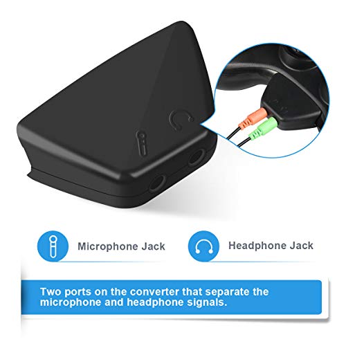 Lenink PC Headphones Headset Earphone Headphone Converter Adapter Compatible with Xbox 360 Controller