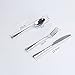 VANRA 3-Piece Flatware Set Silver 18/10 Stainless Steel Tableware Set Silver Cutlery Set Silverware Dinner Utensils for Adults (Fork Spoon Knife)