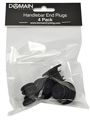 Domain Cycling Bike Handlebar Bar End Plugs Caps (Set of 4) Bicycle Grip Mountain BMX MTB - Thumbnail 5