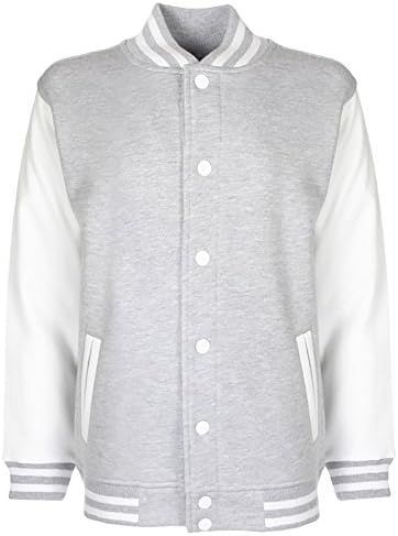 Junior/Childrens Big Boys Varsity Jacket (Contrast Sleeves)