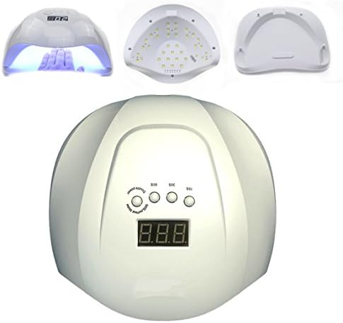 JoySusie UV/LED Smart Nail Lamp Dryer, Cures All Major Gel Nail Polish Brands, White (54W White)