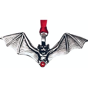 Trilogy Jewelry Gothic Bat Vampire Red Crystal Christmas Ornament