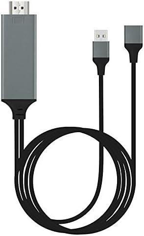 Lightning Digital AV Adapter,Superwang 6.6Ft Lightning MHL to HDMI High-Speed 1080P HDTV Cable for iPhone iPad Samsung Smartphones
