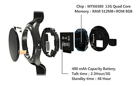 MFY&CZ Smart Watch Led Touch Full Circle Monitor Monitor De ...