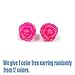 Macaron Lippie Lipstick Net Wt 0.16oz / 4.5g Lip Stick Many Colors BeutiYo + FREE EARRING (MALS01 : ROSE)