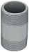 GF Piping Systems CPVC Pipe Fitting, Nipple, Schedule 80, Gray, 3" Length, 1-1/2" MPT