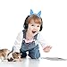iClever [Upgrade] HS01 Kids Headphones with Mic, Cat Ear Hello Kitty Headphones for Kids Boys Girls, Adjustable 85/94dB Volume Limit, Childrens Headphones for School/Tablet, Blue