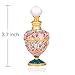 YUFENG Restoring Ancient Ways Hollow-Out Rattan Flower Perfume Bottles Empty Refillable (Flower 1)