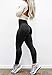 Nulibenna Womens Ruched Butt Leggings High Waist Workout Sport Tights Yoga Pants Black Small