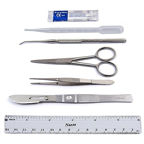 DEXSUR Dissection Kit Biology Lab Anatomy Dissecting Set for Medical