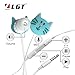 LGT Cartoon Earphone 3D Cute Cat Face Earbuds Headphones suitable to Remote and Mic for Apple Samsung HTC Android smartphones Tablets hands-free/in-ear style earbuds of Electronics Wired 3.5 mm