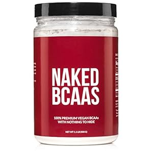 Naked BCAAs Amino Acids Powder - 100 Servings - Vegan Unflavored Branched Chain Amino Acids 500 Grams | 100% Pure 2:1:1 Formula - Instantized All Natural BCAA Powder Supplement to Increase Gains