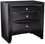 Briana 2-drawer Nightstand with Tray Black