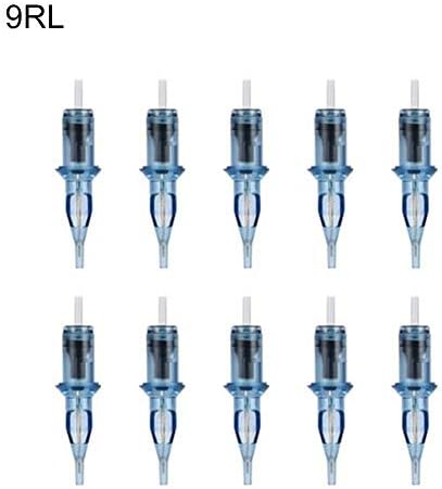 Heoolstranger 10 Pcs Professional Disposable Tattoo Cartridge Needles, 1RL/3RL/5RL/7RL/9RL/11RL/14RL