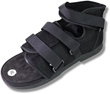 Post Op Shoe - Lightweight Surgical Walking Boot w/ Adjustable Straps - Medical Foot &amp; Broken Toe Protection for Men Injury Recovery (l)