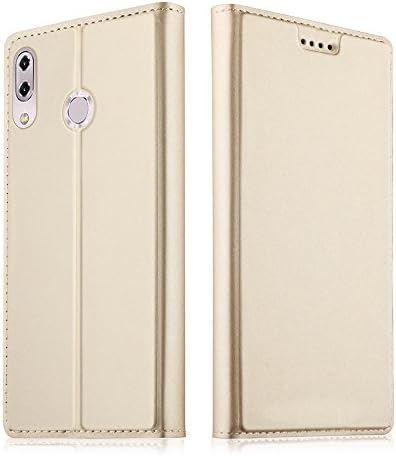 Scheam Asus Zenfone 5Z ZS620KL Leather Wallet Case with Shell, Asus Zenfone 5Z ZS620KL Flip Cover, Shell, Boys Case (Golden)