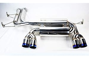 TUNERBITS Quad 3" Titanium Burn Tips Axle Back Exhaust Mufflers for BMW M3 E46 01-06