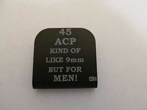 45 ACP Kind Of Like 9MM But For Men Laser Etched Hat Clip Black