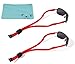 Koala Lifestyle Croakies Lycra Floater Floating Eyewear Retainer Sunglass Strap | Eyeglass & Glasses Float | Water Sports Holder Keeper Lanyard | 2pk Bundle + Cloth