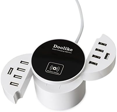 USB wall Charger 10-Port USB Charger iphone Wireless Charger Desktop Charger for iPhone X iPhone 8/ 8 Plus and More