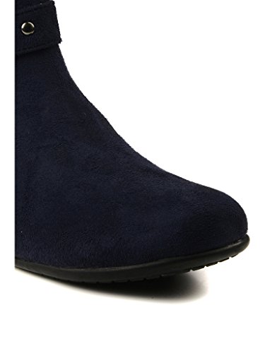bruno manetti women suede navy boots