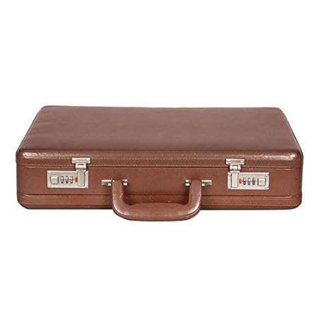 HIGH TOUCH Tan Faux Leather Briefcase