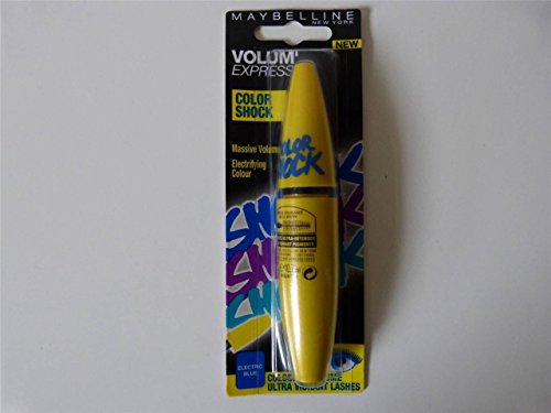 Maybelline Volum' Express Color Shock Mascara Electric Blue 10.7ml Carded