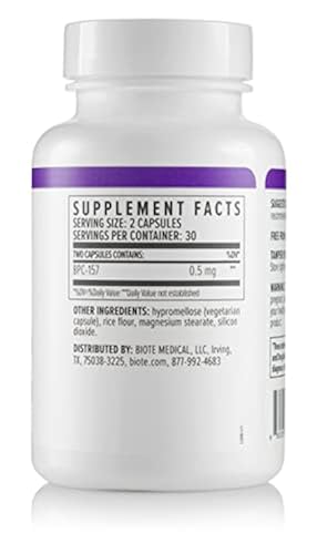 Biote Nutraceuticals - BPC 157 - Muscle Maintenance + Gut Health (60 Capsules) in Saudi Arabia | Whizz Multiple Vitamin-Mineral Supplements Biote Nutraceuticals - BPC 157 - Muscle Maintenance + Gut Health (60 Capsules) in Saudi Arabia | Whizz Multiple Vitamin-Mineral Supplements