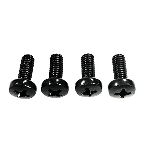 Screws For Vizio E552VL TV Stand / Legs - Set Of 8 Black Replacement Screws