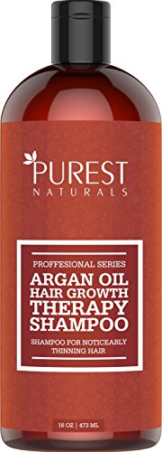 Purest Naturals Organic Argan Oil Hair Loss Shampoo For Hair Regrowth - Best Natural Treatment For Hair Loss & Thinning - For Men & Women - Anti Aging Hair Care