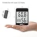 Hygrometer Thermometer, TACKLIFE Digital Indoor Temperature Humidity Gauge with Alarm Clock, MAX-MIN Mode, Current Time/Date Display - HM02