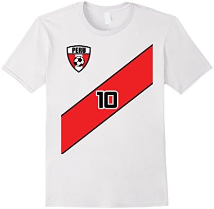 Mens Peru Soccer Jersey Shirt Peruvian Team Men Women Kids Sizes Medium White