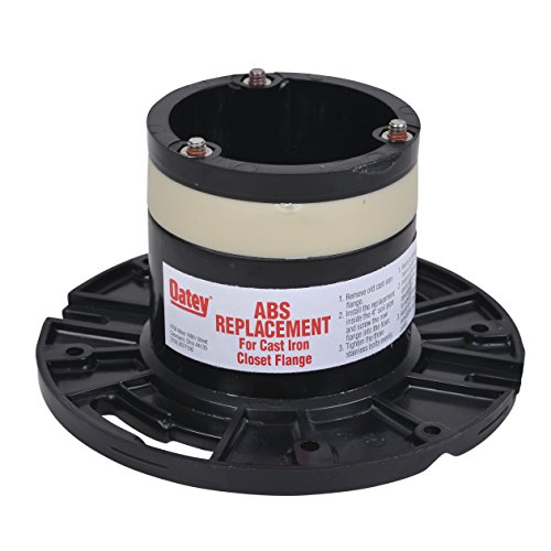 Oatey 43538 4inch Black ABS Cast Iron Closet Flange Replacement