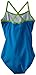Kanu Surf Girls' Layla Beach Sport Banded 1 Piece Swimsuit, Solid Royal, 12