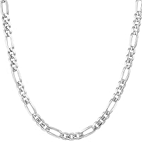 Argentia | 925s | Collana A Catena Figaro Da 2 Mm In Argento Sterling Placcato In Rodio - Foto 2