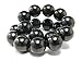 Shungite Bracelet From Russia - 10mm Round Beads, Black