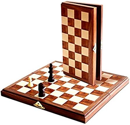 CSU Professional Level Chessboard-Two Player Strategy Board Game Made up of Pure Wood Cabinet and 32 Pieces-Gift,Play Game,Board Game,Indoor Game (Wood)