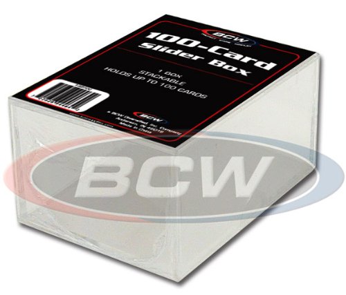 100 Card Acrylic Storage Box X 8 PACK