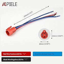 APIELE 10 Amp 16mm Latching Push Button Switch 12V