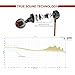 Cloudio Earphones J1 Noise Cancelling Earbuds in Ear Headphones Wired Tangle Free Sports Stereo Super Bass Earphones with Microphone for iPhone Android Phone iPad Tablet Laptop (Black)