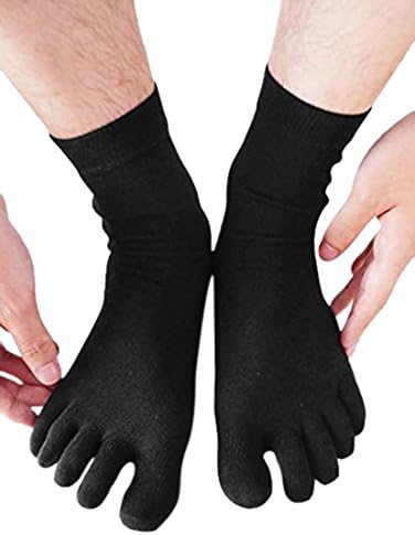 Wiggle Socks from Cerkos: Unisex Comfy 5 Finger, 5 Toe for Men/Women