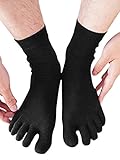 Wiggle Socks from Cerkos: Unisex Comfy 5 Finger, 5 Toe for Men/Women