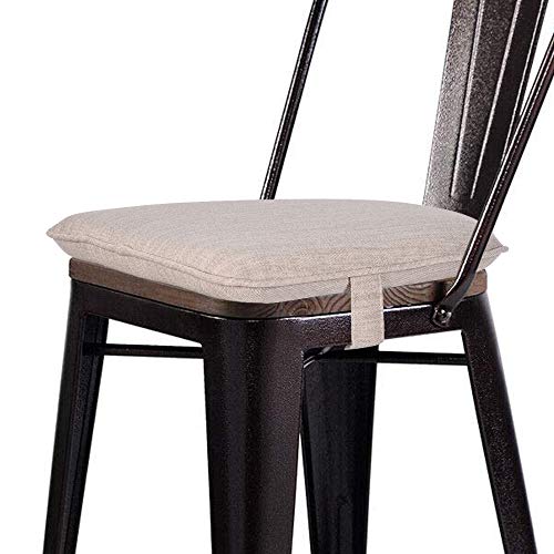 baibu Super Soft Metal Dining Chair Pads Bar Stool Cushion with Ties