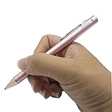 1.45mm Ultra Thin Active Stylus Fine Point Precision Stylus for iPad iPhone Android Samsung Tablets， Rose Gold